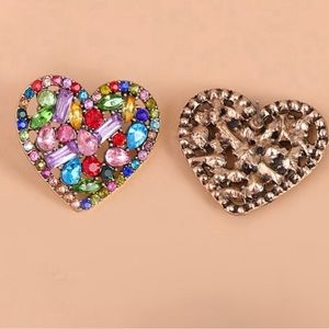 NWT - Heart earrings with different colors!